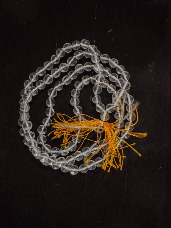 Pure Natural Sphatik Jaap Mala 108+1 Beads