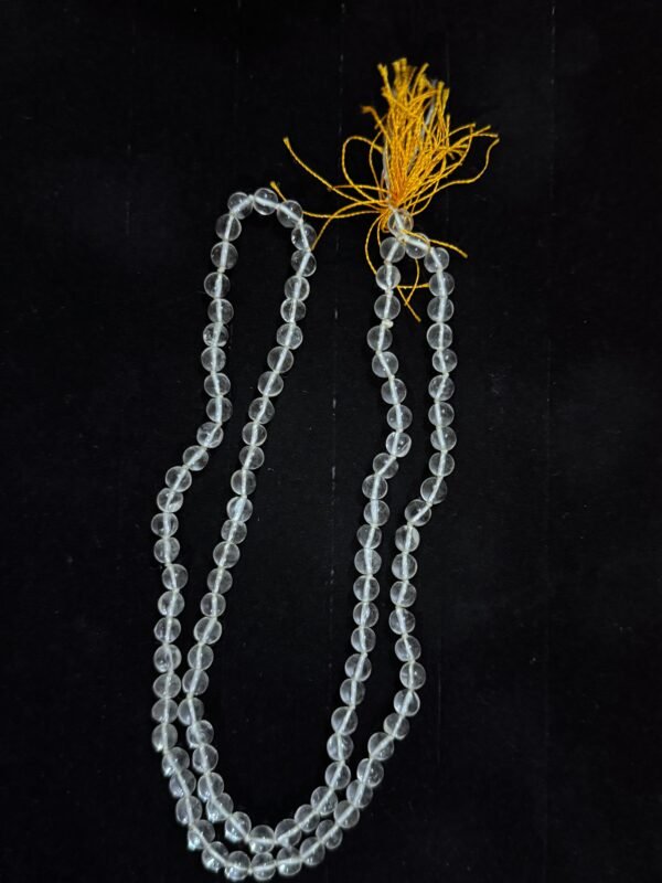 Pure Natural Sphatik Jaap Mala 108+1 Beads - Image 2