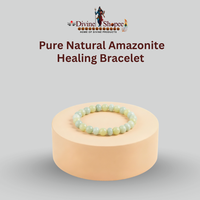 Pure Natural Amazonite Healing Bracelet (WYSIWYG) - 11mm