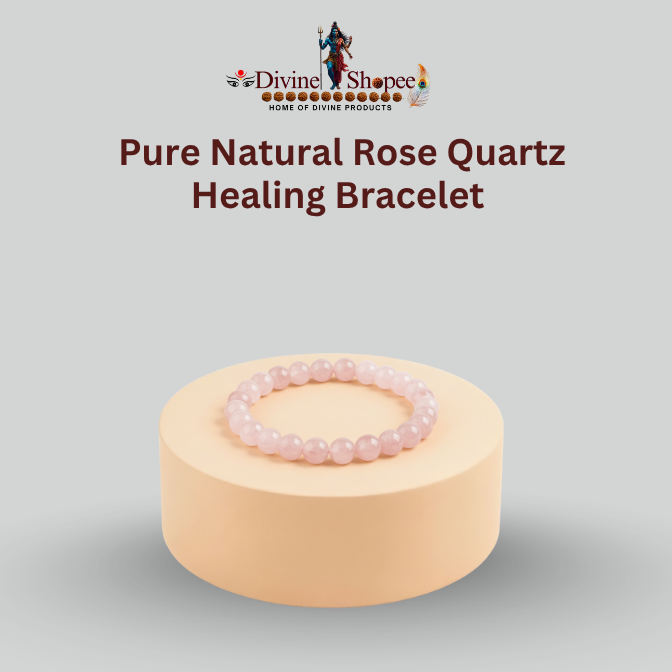 Pure Natural Rose Quartz Healing Bracelet