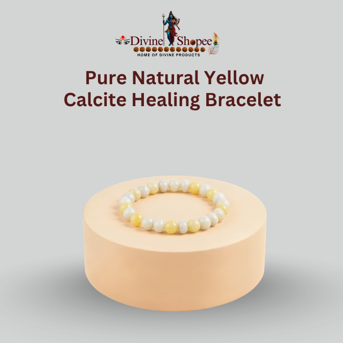 Pure Natural Yellow Calcite Healing Bracelet